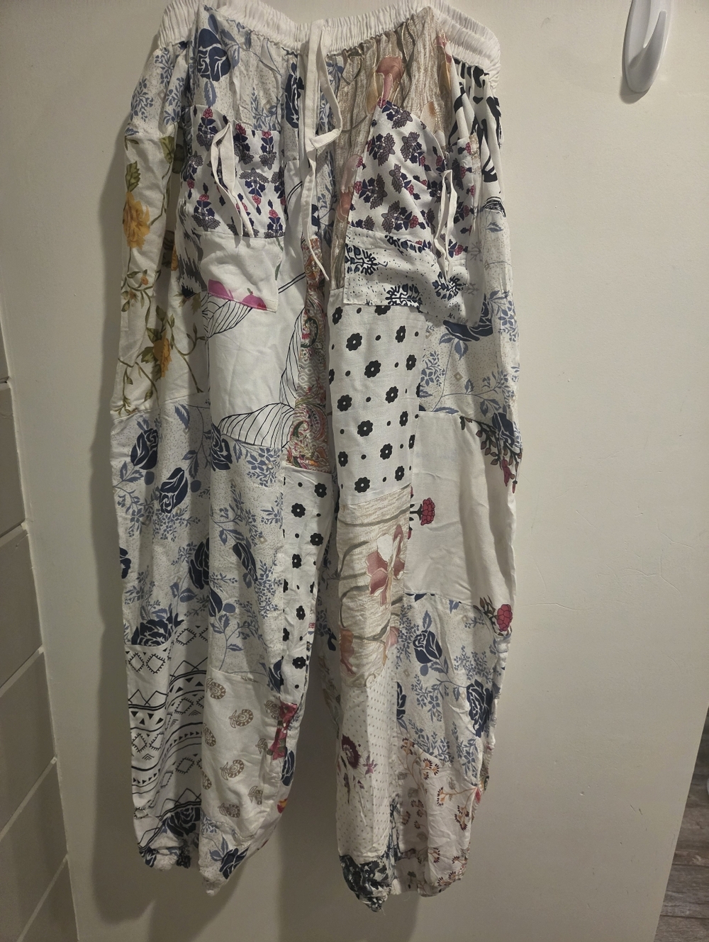 For @tu_bella NWT from Jackpot bohemian rayon patchwork jogger pants